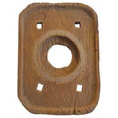 Andrianna Shamaris Antique Teak Wood Rice Pounder