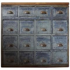 Retro Dutch Apothecary Bank of Drawers, 1950s