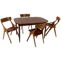 Stylish Mid-Century Modern Dining Room Set by Arne Hovmand-Olsen 12