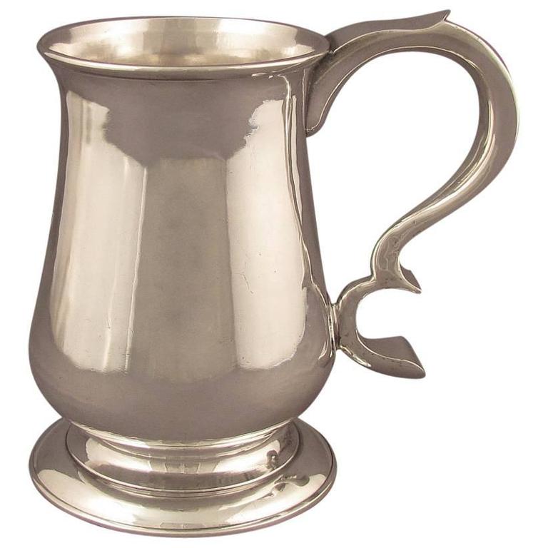 Large George II Silver Mug For Sale