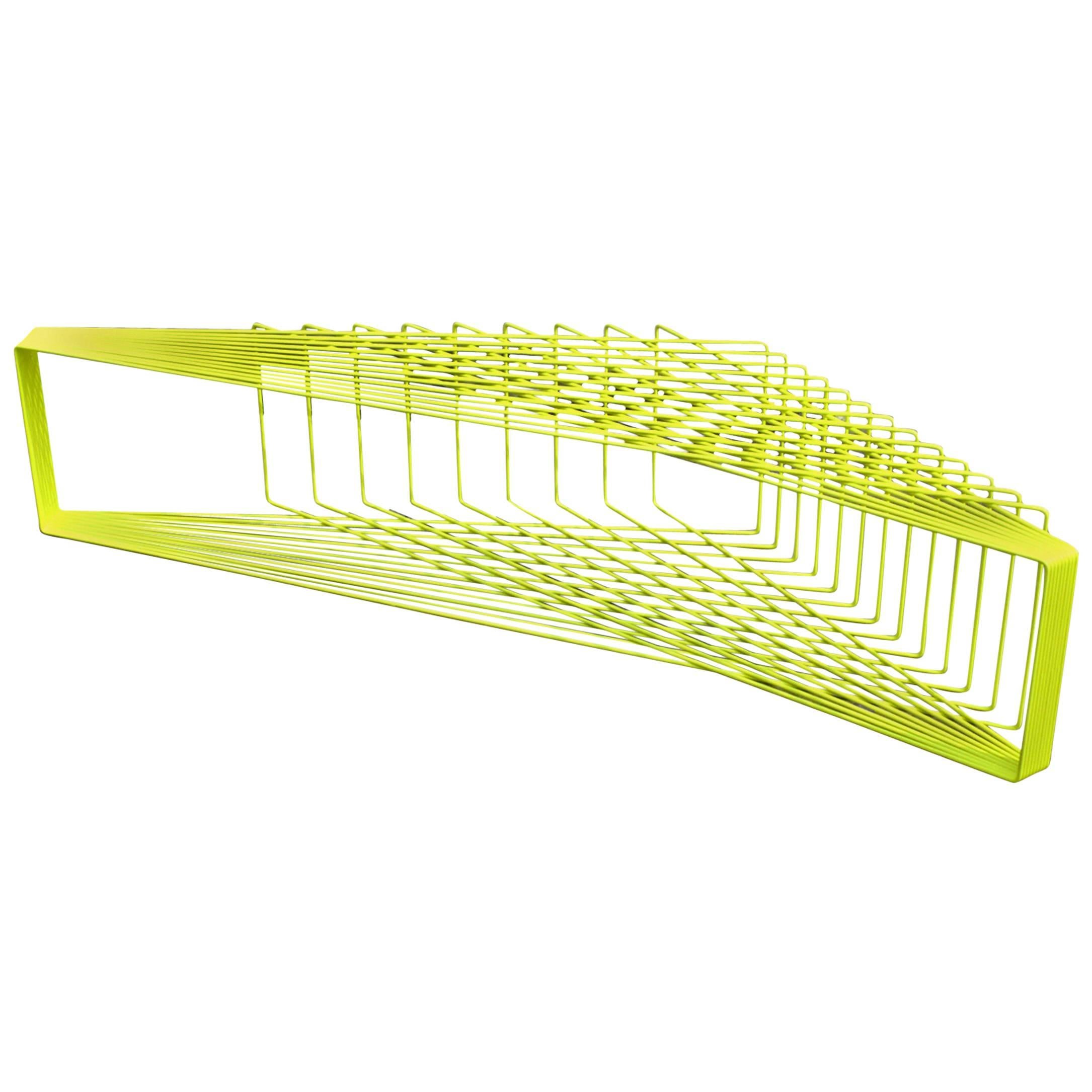 FIELD - Powder-Coated Steel Minimal Geometric Sculptural Bench Table For Sale