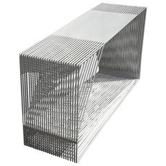 LOOP - Powder-Coated Steel Geometric Sculptural Console Table 6