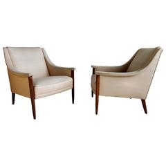 Pair of Classic Modernist Lounge Chairs after Paul McCobb
