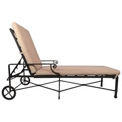 Retro Venetian Pattern Chaise Longue by Brown Jordan 