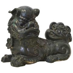 Hollywood Regency Ceramic Foo Dog 1