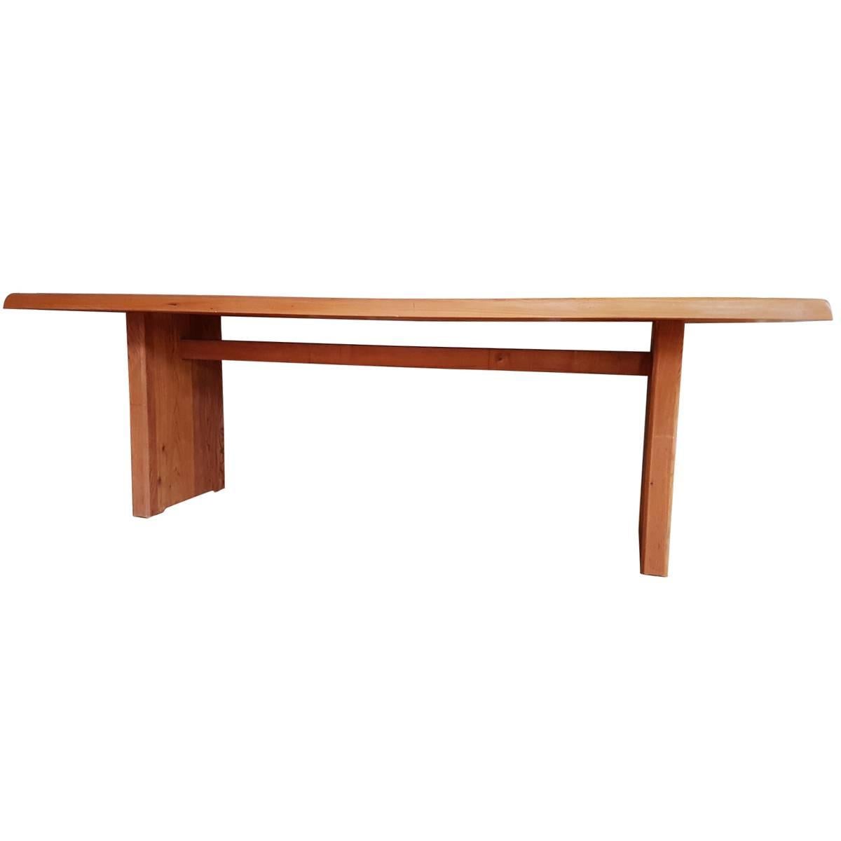 Table T 14 D Pierre Chapo, 1968 in French Elm 226 cm at 1stDibs | 1968 ...