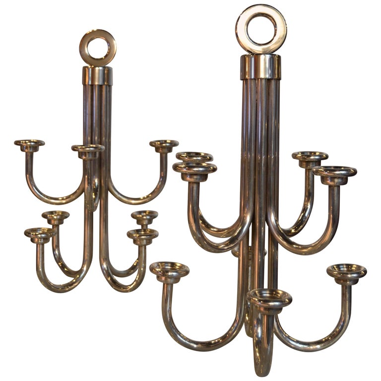 Pair of 1950s French Candle Holders For Sale at 1stDibs