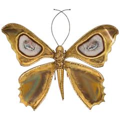 Impressive Butterfly Sconce by Henri Fernandez, Atelier Jacques Duval-Brasseur 7