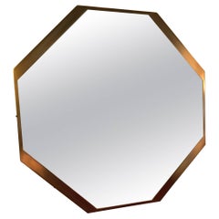 Octagonal Brass Mirror, 1960s