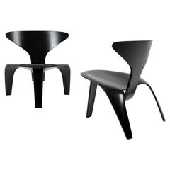 Pair of PK0 Easy Chair by Poul Kjærholm