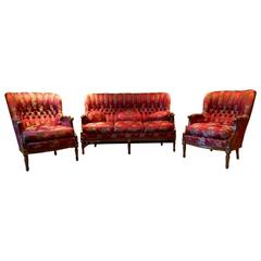 French Antique Style Louis XV Sofa Suite Settee and Two Armchairs Wow!