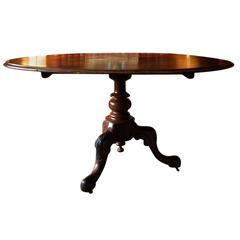 Fabulous Antique Victorian Oval Centre Table Victorian Mahogany 19th Century