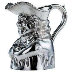 Antique Toby Jug Edwardian en argent massif:: Martin:: Hall & Co:: circa 1902