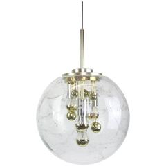 Large Sputnik Big Ball Pendant by Doria, Germany, 1970s 8