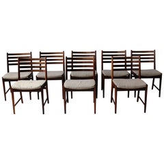 A Set of 8 Fine Danish 1960's Rosewood Chairs by Kai Lyngfeldt