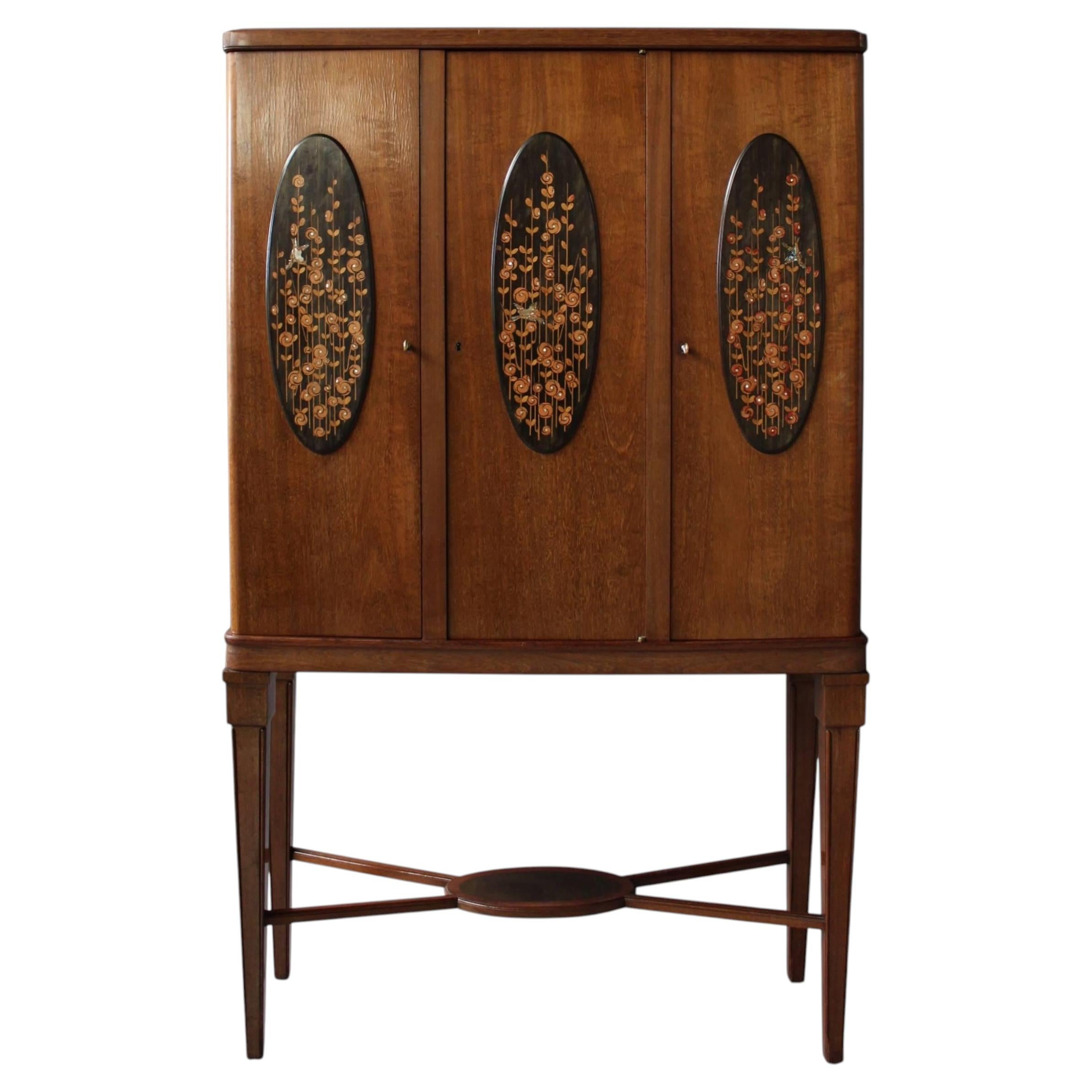 Fine French Early Art Deco Three-Door Cabinet by Maurice Dufrêne