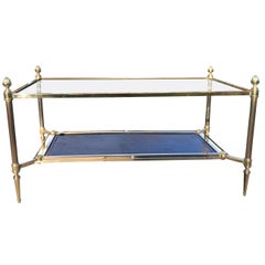 Maison Jansen Neoclassical Glass Top Coffee Table