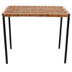 Carl Auböck Wicker Table, Austria, 1950s