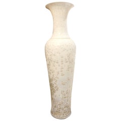 Weiße Nacre XL Vase aus Keramik