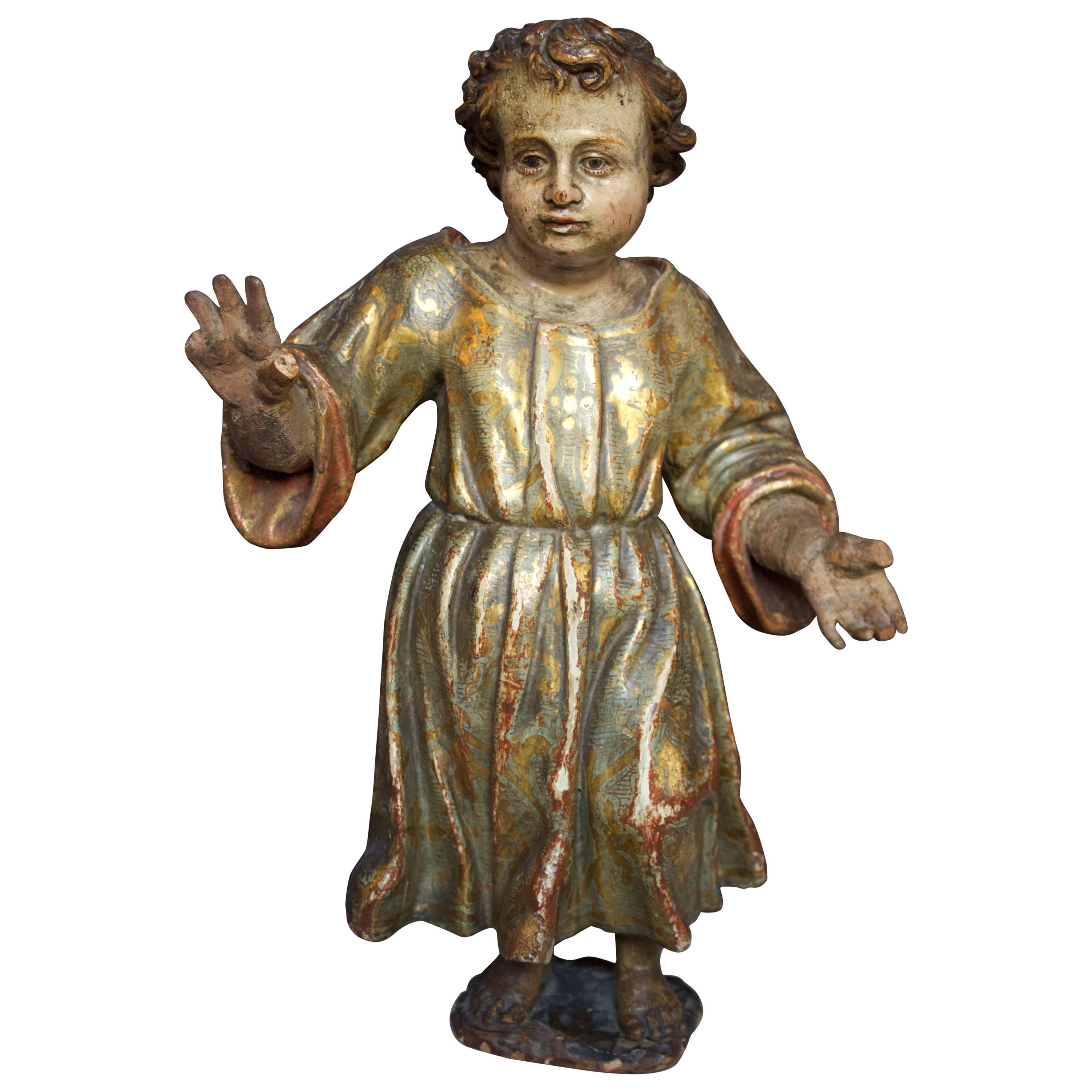 17th Century Spanish Christ Child "Santo"