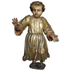 the christ child in spanish 17th Century Spanish Christ Child "Santo"