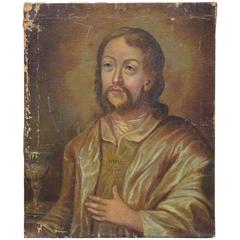 18th Century Russian Painting of a Saint 5