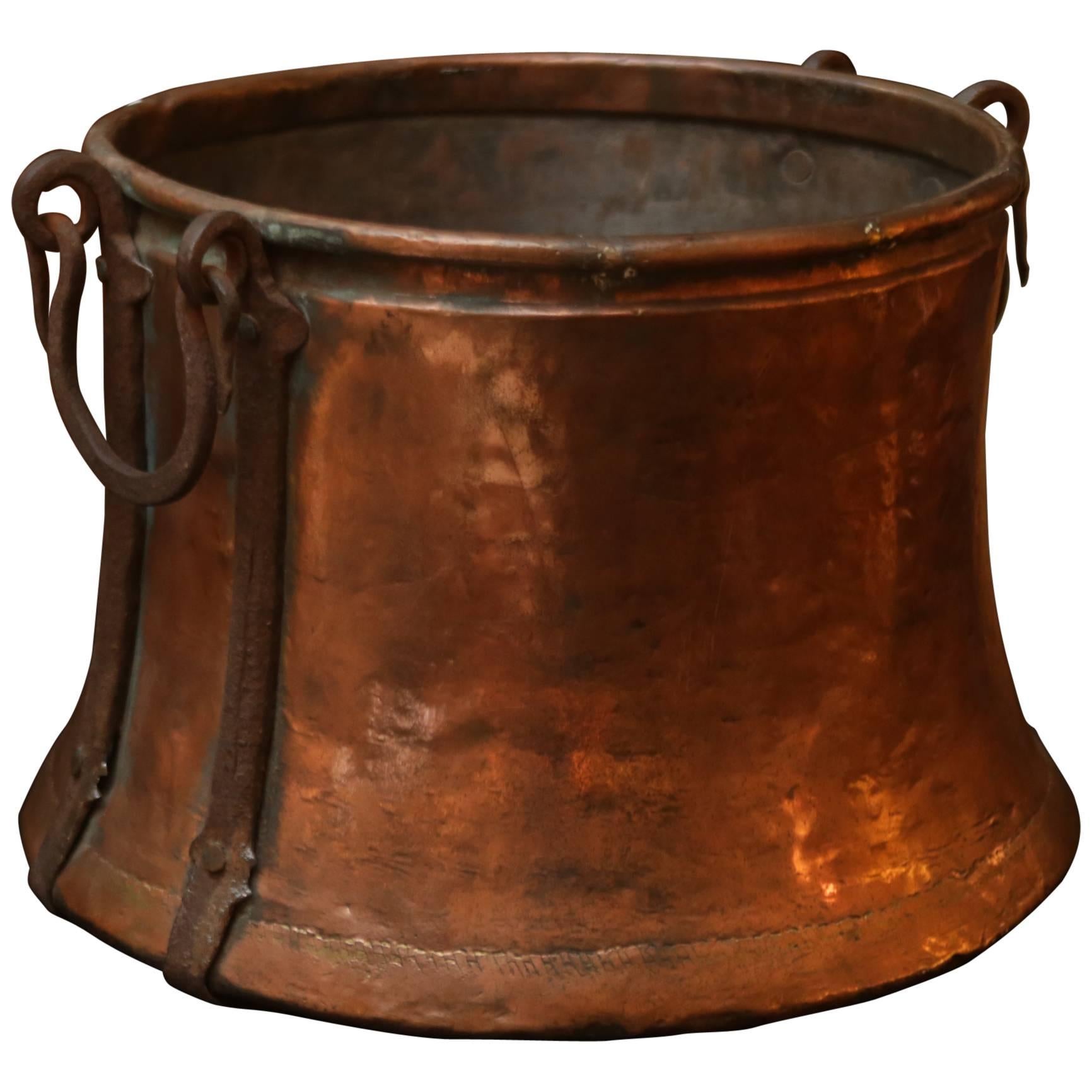 19th Century Turkish Copper Bucket