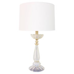 Used Italian Murano Glass Table Lamp