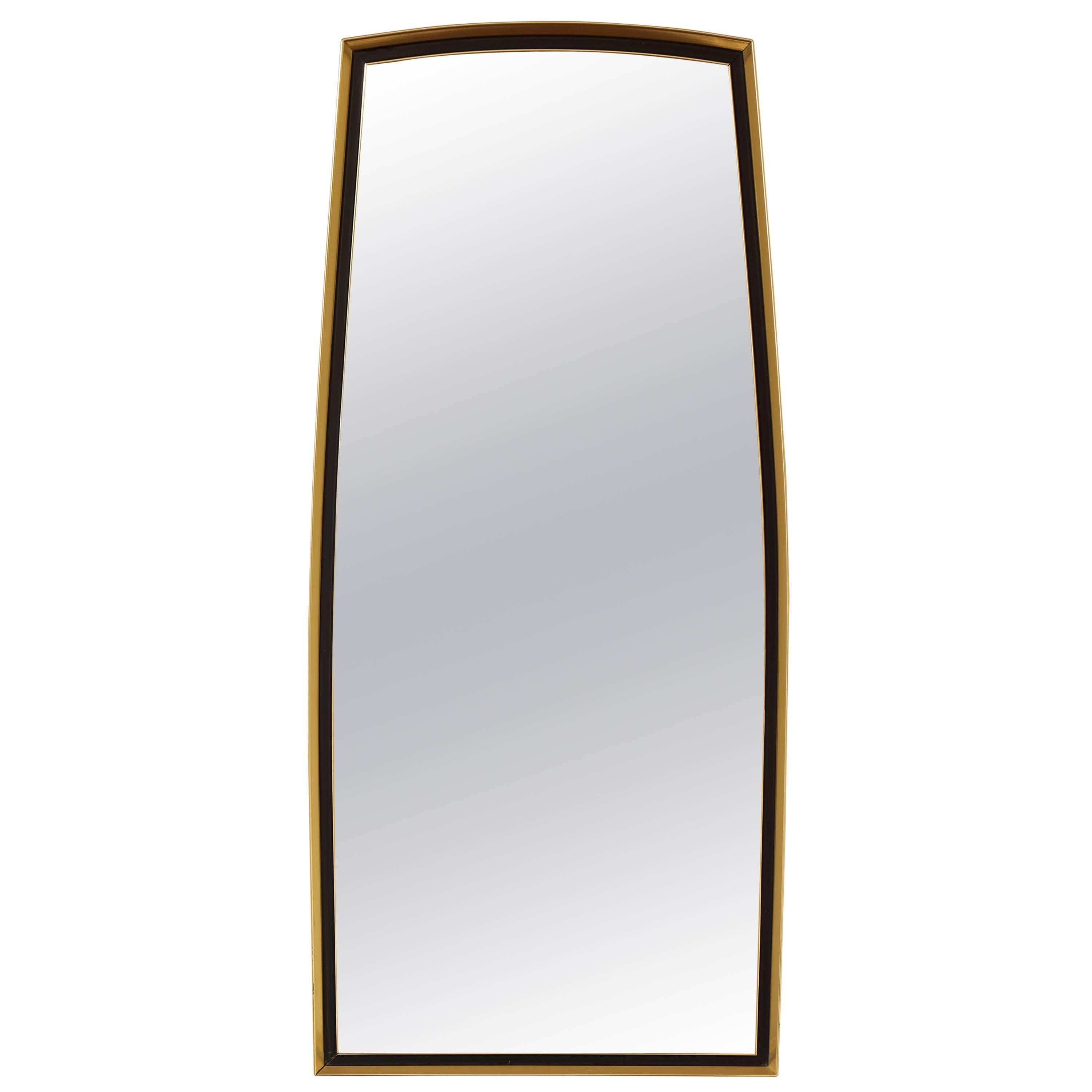 Gold and Metal Shaped Wall Mirror by Turner Manufacturing; Stamped
