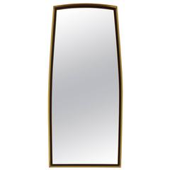 Retro Gold and Metal Shaped Wall Mirror by Turner Manufacturing; Stamped