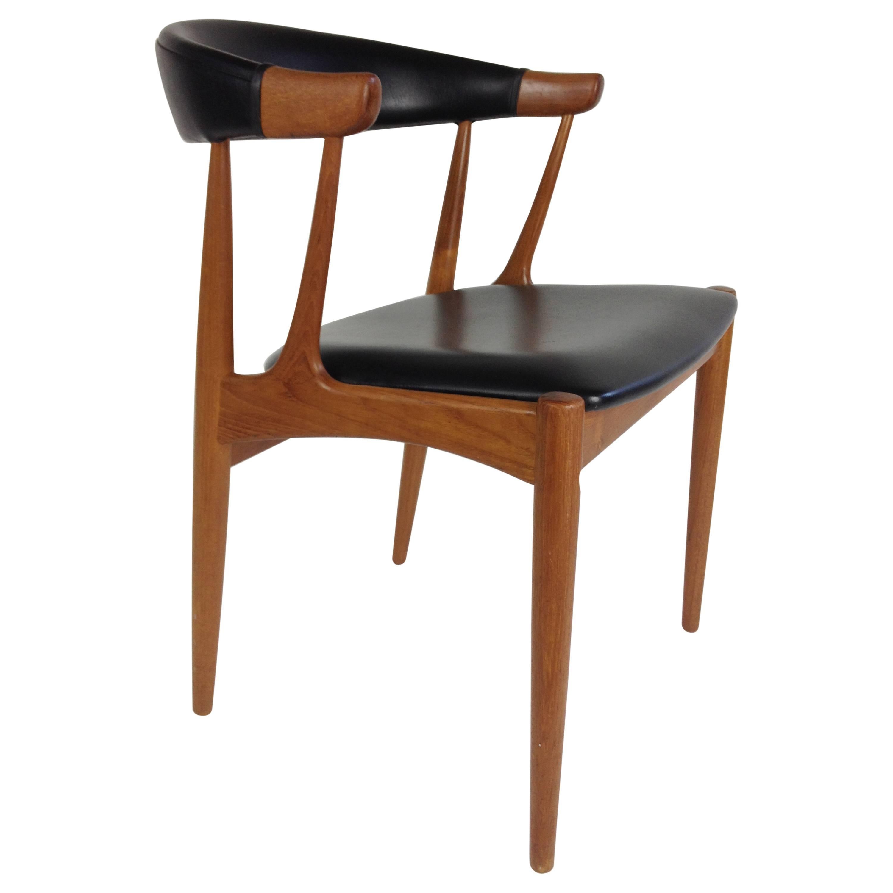Striking Mid-Century Modern Teak Chair Designed by Johannes Andersen - Denmark For Sale