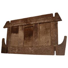 Ancient Hand-Carved Wood Panel 12