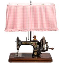 'Diamond & Baratta' Victorian Sewing Machine Lamp