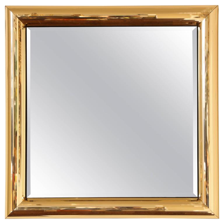 Disco Ball Gold Square Mirror Frame At 1stdibs Disco Ball Gold Square Mirror Frame For