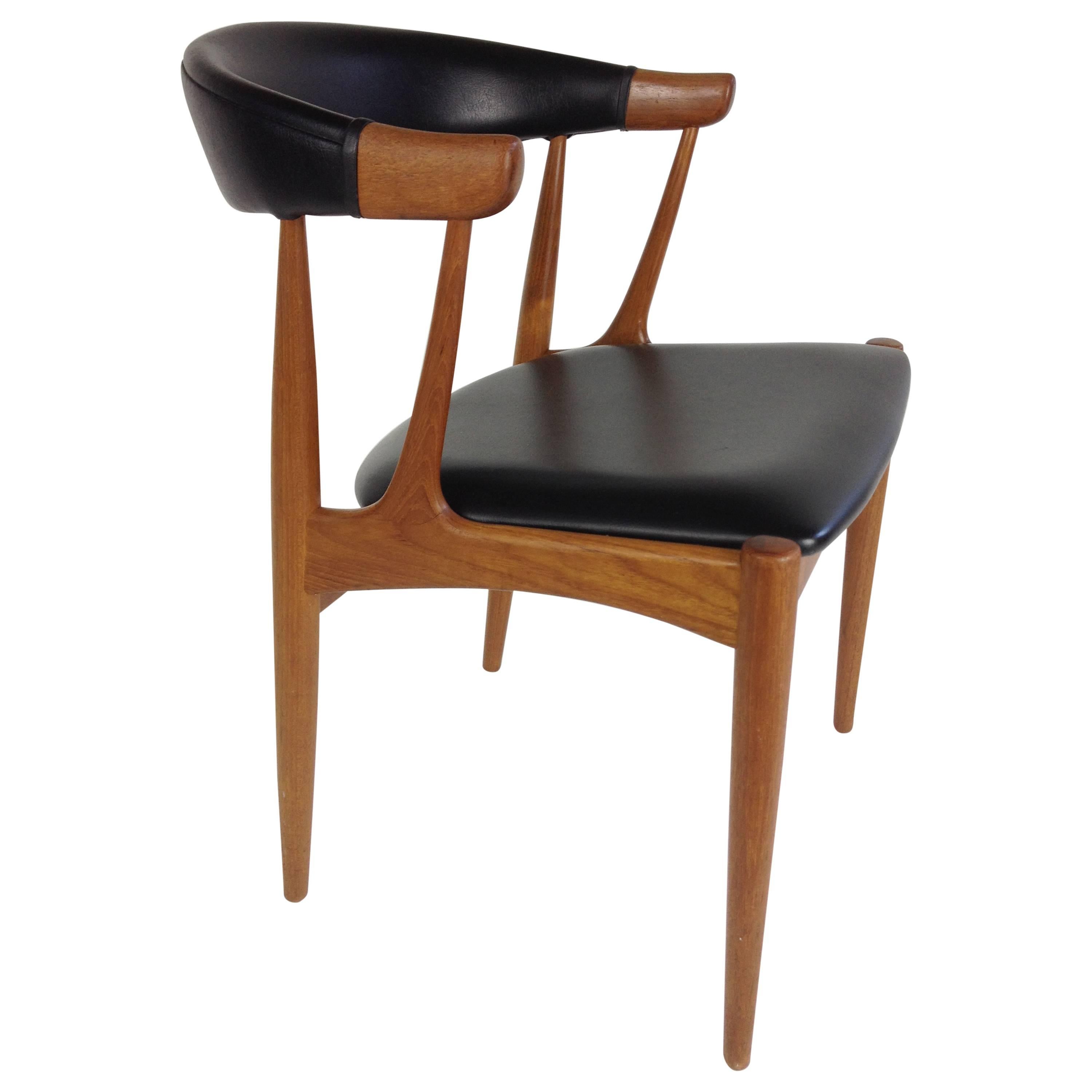 Outstanding 1960s Teak Dining Chair Designed by Johannes Andersen For Sale