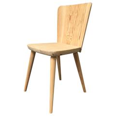 Goran Malmvall Swedish Pine Chair Made by Svenskt Fur, 1940s