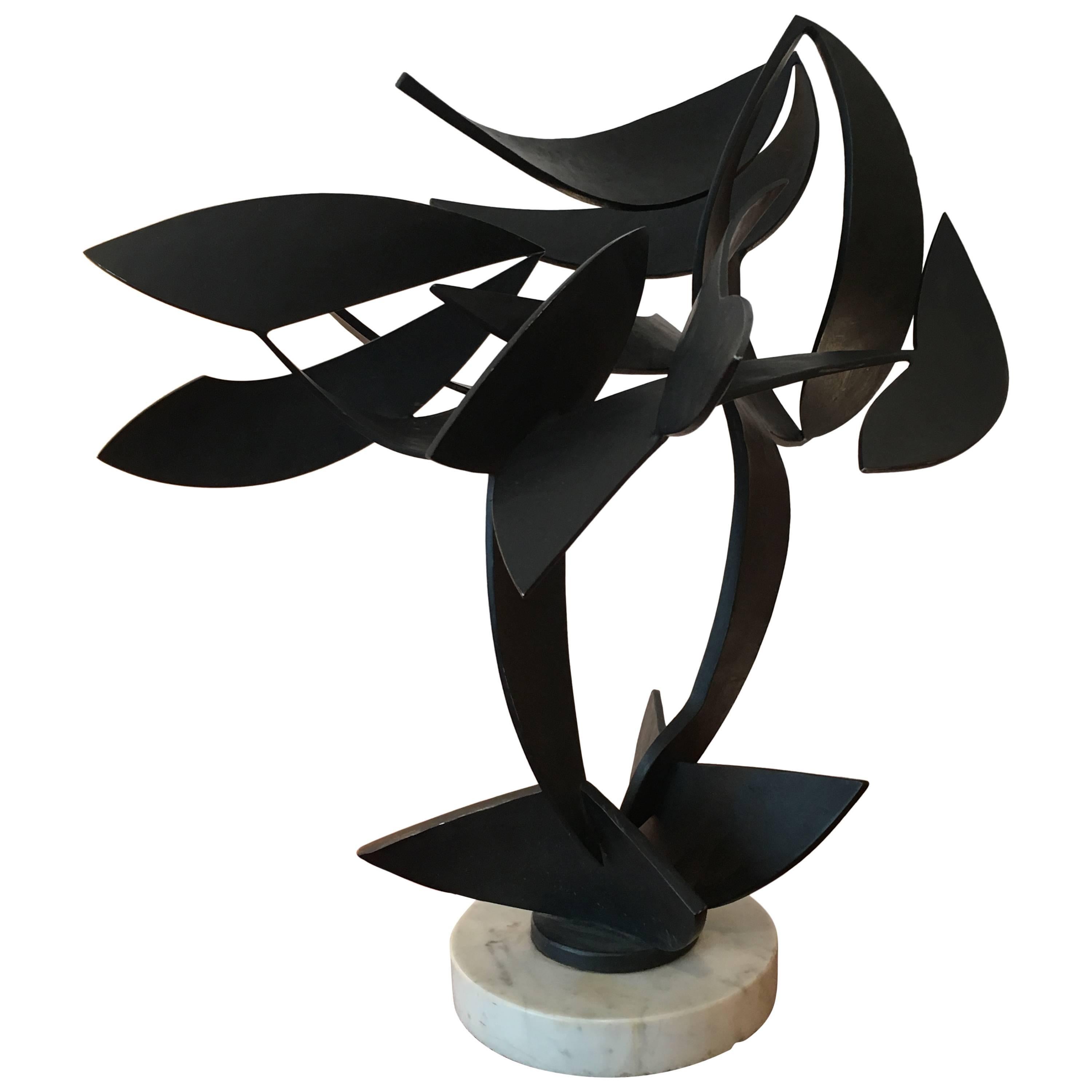 Abstract Metallic Sculpture; France, 1970 For Sale