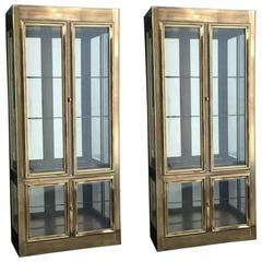 Pair of Mastercraft Display Cabinets