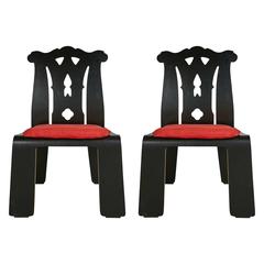 Robert Venturi Chippendale Side Chairs for Knoll International, 1986 8