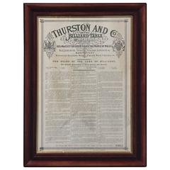 Rules of Billiards, circa 1885