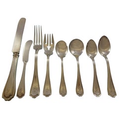 Hepplewhite by Reed & Barton Sterling Silver Flatware Set 12 Service "S" Mono