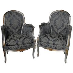 Pair of Louis XV Style Petite Bergères 