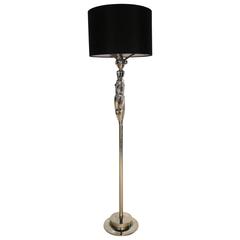 Art Deco Machine Age Chrome Steel Figural Floor Lamp by Viktor Schreckengost 1