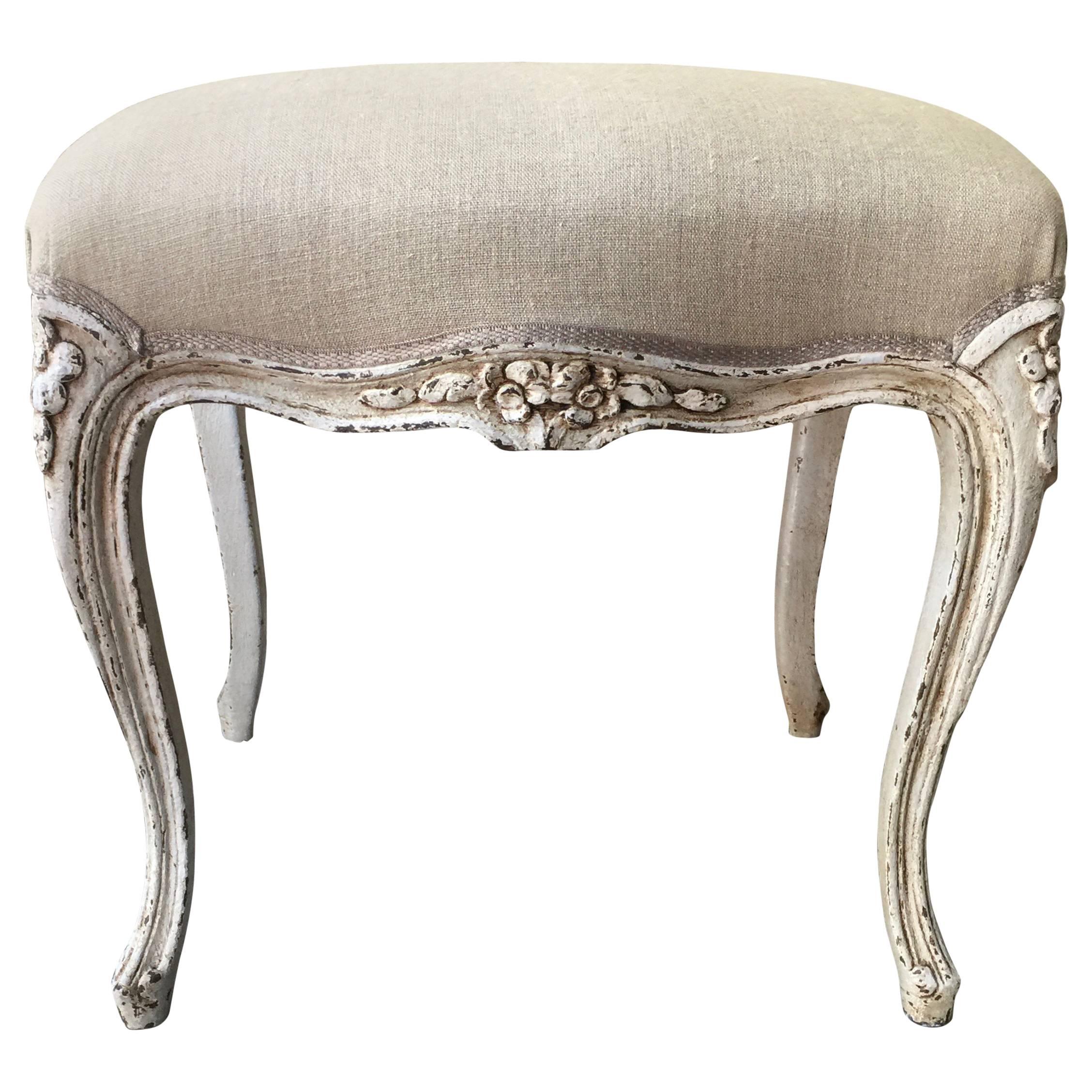 Painted Louis XV Style Footstool
