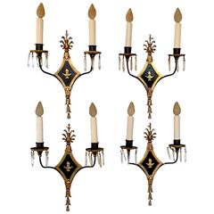 E.F. Caldwell Two-Light Wall Sconces, circa 1910