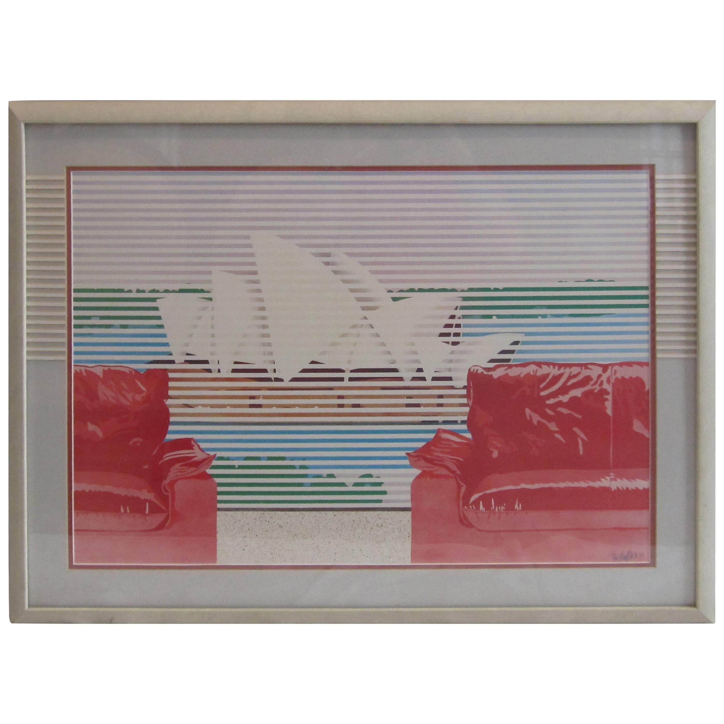 Still Life Print with Sydney Opera House by Timothy Birch For Sale