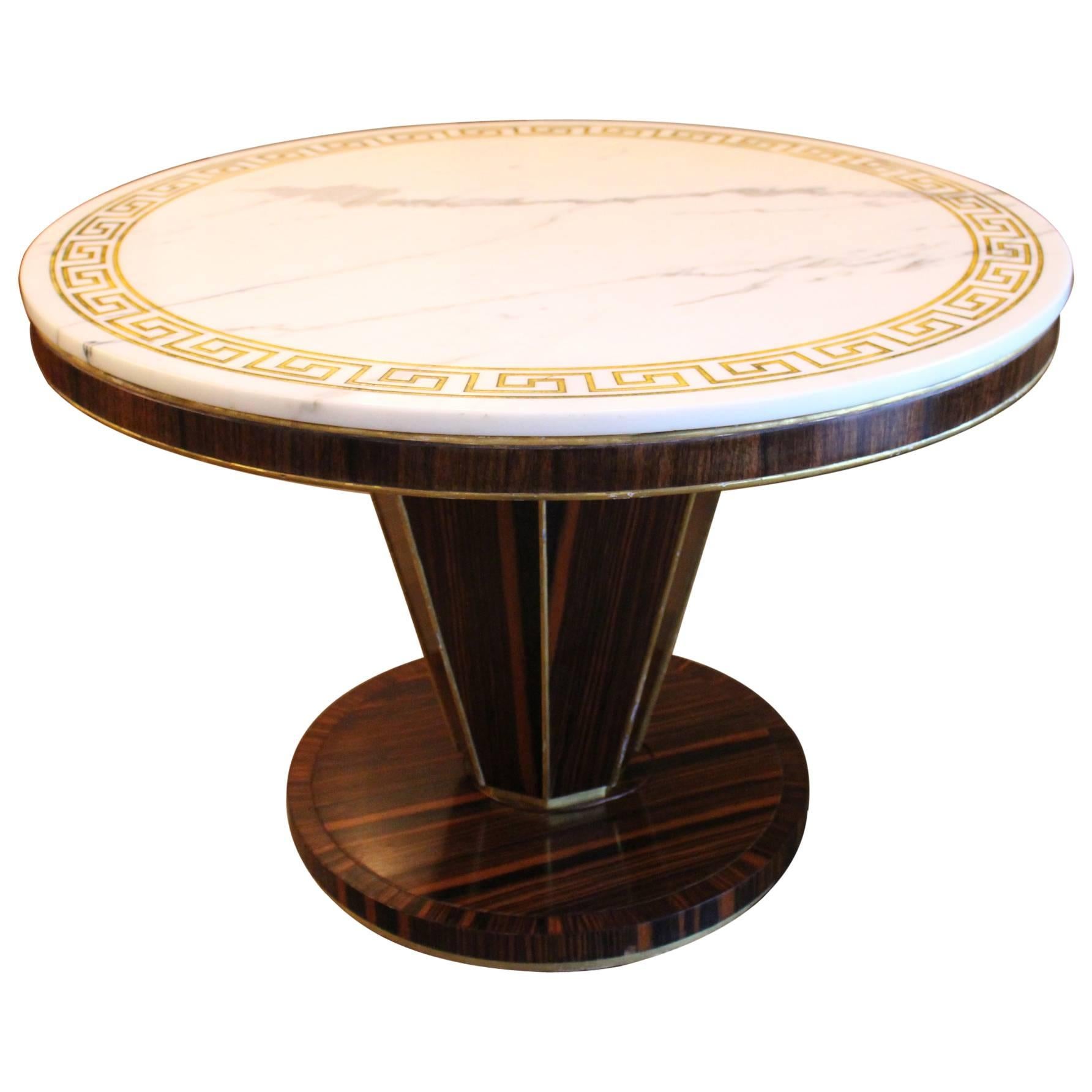 Italian Art Deco Style Center-Game Table