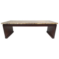 Mid-Century Marble-Top Coffee Table by Widdicomb 