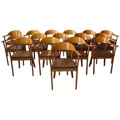 16 French 1980's Armchairs by Baumann 12