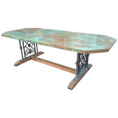 Custom Designed Copper Dining Table